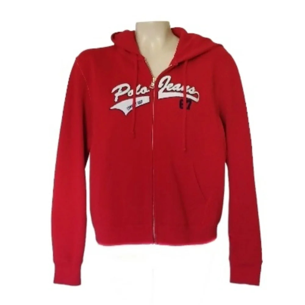 Polo Ralph Lauren Youth Unisex Zippered Sweatshirt Jacket Athleisure Hoo…